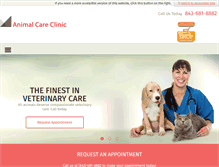 Tablet Screenshot of animalcareclinichhi.com
